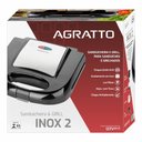 Ver imagem 3 de Sanduicheira e Grill em Inox Sid-02 220 Volts 750 Watts - 8384 - Agratto Sanduicheira Agratto Inox 2
