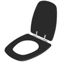 Ver imagem 2 de Assento Sanitário Poliester Monte Carlo Preto para Vaso Deca