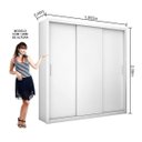 Ver imagem 6 de Guarda-Roupa Casal 3 Portas Clarice Espresso Móveis