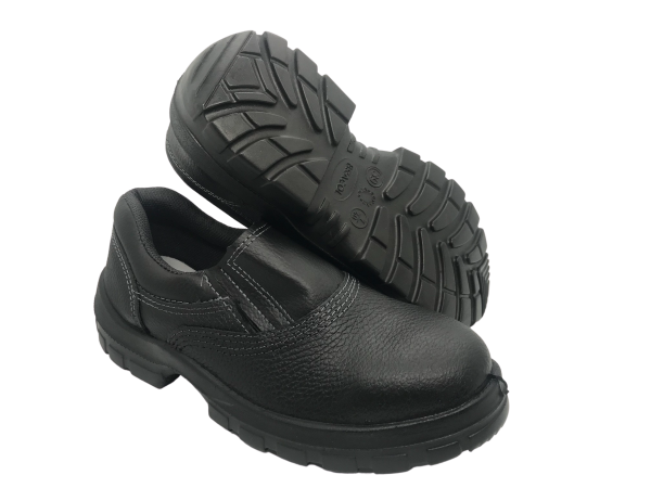 Sapato Segurança Couro Preto Elástico Monodensidade Bracol Bico PVC 2020BSES4600LL CA 43443 - 41