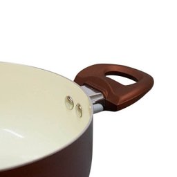 Panela Antiaderente Revestimento Cerâmica Roma 20cm - Casambiente - 2