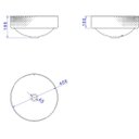 Ver imagem 2 de Cuba Sobrepor Redonda com Textura Diamante 40cm L.1050.ls.16 Branco Fosco - Deca