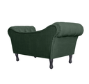 Ver imagem 3 de Sofá Recamier Recepção Decorativo 02 Lugares Londres Suede Verde - Incasa Decor