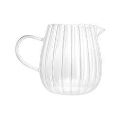 Leiteira de Vidro Fino Canelado Vai Ao Fogo 660ml Lyor - 1