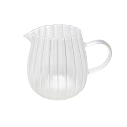 Leiteira de Vidro Fino Canelado Vai Ao Fogo 660ml Lyor - 5