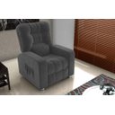 Ver imagem 4 de Poltrona Matrix Reclinável Azera - Veludo Chumbo