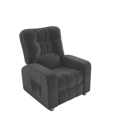 Poltrona Matrix Reclinável Azera - Veludo Chumbo