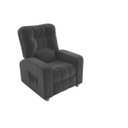 Ver imagem 1 de Poltrona Matrix Reclinável Azera - Veludo Chumbo