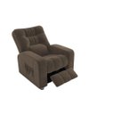 Ver imagem 2 de Poltrona Matrix Reclinável Azera - Veludo Marrom escuro