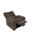 Ver imagem 1 de Poltrona Matrix Reclinável Azera - Veludo Marrom escuro