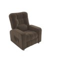 Ver imagem 3 de Poltrona Matrix Reclinável Azera - Veludo Marrom escuro