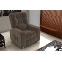 Ver imagem 4 de Poltrona Matrix Reclinável Azera - Veludo Marrom escuro