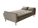 Ver imagem 3 de Sofá Cama Casal Reclinável Donna - Veludo Turkey Castor