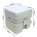 Ver imagem 7 de Vaso Sanitário Portátil 20 Litros Assento Banheiro Químico Camping