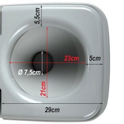 Vaso Sanitário Portátil 20 Litros Assento Banheiro Químico Camping - 3