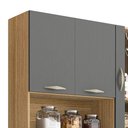 Ver imagem 2 de Armário de Cozinha Compacta 90cm Bruna K02 Freijó-gris - Mpozenato
