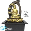 Ver imagem 2 de Fonte de Água Decorativa Resina Cascata Iluminação de Led Buda