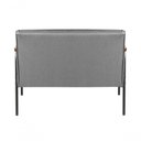 Ver imagem 4 de Sofá Jade 2 Lugares 108cm Cinza Linho Fixo Contemporâneo Bella Decor