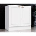 Ver imagem 1 de Balcão Cozinha P/cooktop Americana C/2 Portas S/tampo 80cm Branco - Henn