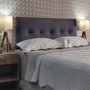 Ver imagem 1 de CABECEIRA ESTOFADA DURASI 05 CORINO CINZA QUEEN 160 X 60 cm RBL