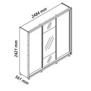 Ver imagem 6 de Guarda Roupa Modulo com 3 Portas de Correr Flo Off Madeira