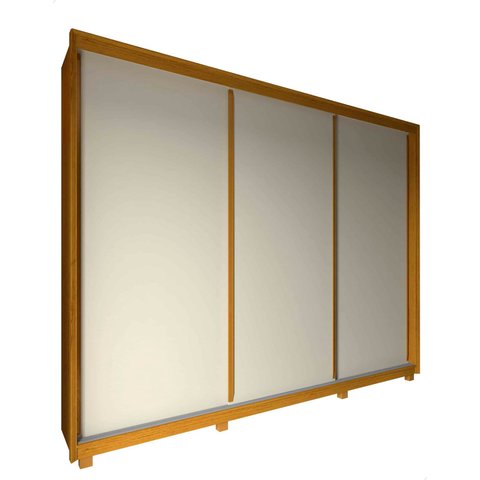 Guarda Roupa Modulo com 3 Portas de Correr Flo Off Madeira