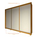 Ver imagem 4 de Guarda Roupa Modulo com 3 Portas de Correr Flo Off Madeira