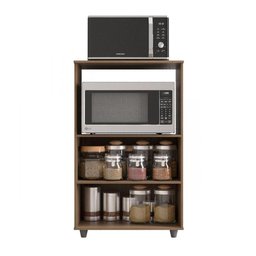 Balcão Madeira Móvel Armário Multiuso Organizador Cozinha Micro-ondas Forno Elétrico Pequeno Ta - 4