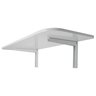 Mesa Dobrável de Parede 50x40cm em MDP Branco - 1