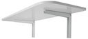 Ver imagem 1 de Mesa Dobrável de Parede 50x40cm em MDP Branco