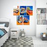 Quadro Infantil Hotweels Kit 5 20x30cm Decorativo Quarto Criança Lindo para Decorar Carros - 1