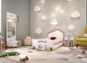 Ver imagem 3 de Cama Infantil Casinha Baixa Branco/Natural