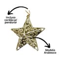 Ver imagem 5 de Conjunto Estrela Tridimensional Arabesco Dourada 11cm Enfeite Árvore 8 Unidades - Magizi