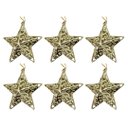 Ver mais imagens de Conjunto Estrela Tridimensional Arabesco Dourada 11cm Enfeite Árvore 8 Unidades - Magizi