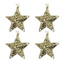 Ver imagem 6 de Conjunto Estrela Tridimensional Arabesco Dourada 11cm Enfeite Árvore 8 Unidades - Magizi