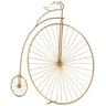 Escultura Decorativa Bicicleta Penny-farthing Dourada em Metal 40x43cm Mart - 1