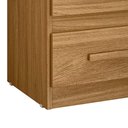 Ver imagem 5 de Mesa de Cabeceira Apolo 2 Gavetas 46 Cm Freijo Moval