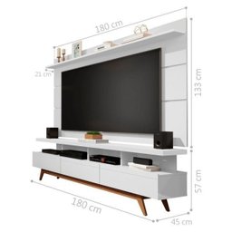 Home para TV 1.8 Polaris Branco - 2