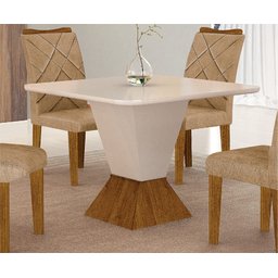 Mesa de Jantar Quadrada Moderna - Larissa-1,35x1,35 metros - Leifer Móveis - 3