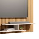 Ver imagem 5 de Painel de Tv Osiris Moderno e Compacto para Tvs de até 32":ripado/branco