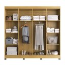 Ver imagem 3 de Guarda-roupa Casal 8 Portas Rp1804 Ipê - Decibal