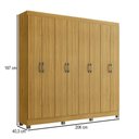 Ver imagem 4 de Guarda-roupa Casal 8 Portas Rp1804 Ipê - Decibal