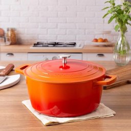 Caçarola Cerâmica Antiaderente 28cm Panela Fundo Triplo Indução Cook&chef 6,9l Mimo Style - 6