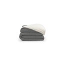 Ver imagem 1 de Coberdrom Noruega Sherpa + Manta Flannel 1Pç Solteiro - Cinza