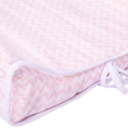 Trocador Americano Anatômico Papi Baby 70Cm X 40Cm X 13Cm: Rosa/Chevon - 2