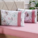 Ver imagem 5 de Jogo de Cama Casal Malha 3 Pçs Bella Cama New 138x188cm Rosa