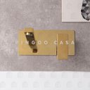 Ver imagem 2 de Torneira para banheiro misturador monocomando de parede Santana Pingoo.casa - Dourado