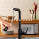 Ver imagem 2 de Torneira para cozinha Gourmet Misturador Monocomando Extensível Gurupi Pingoo.casa - Preto