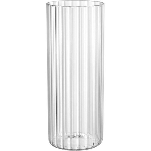 Vaso Decorativo de Borossilicato Transparente 30x12x12cm Enfeite Sala Mesa