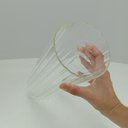 Ver mais imagens de Vaso Decorativo de Borossilicato Transparente 30x12x12cm Enfeite Sala Mesa